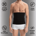 thumbnail image 3 of Farmacell Men's Shaper Waist Belt, Strong Shaping Effect, Body Cincher Trimmer, Made in Italy, Cod. 405, 3 of 10