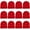 Red, variant on 12 Pack Wholesale Winter Beanie Hat Unisex Bulk Skull Knitted Ski Cap For Cold Weather - Red