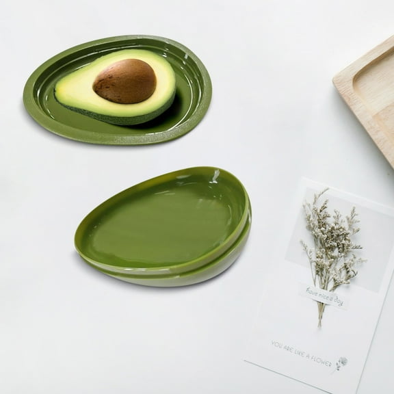 Tuphregyow Green Polypropylene Avocado Food Storage Container