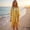 Yellow, variant on Lightweight Metallic Fringe Flowing Kimono Cover Up