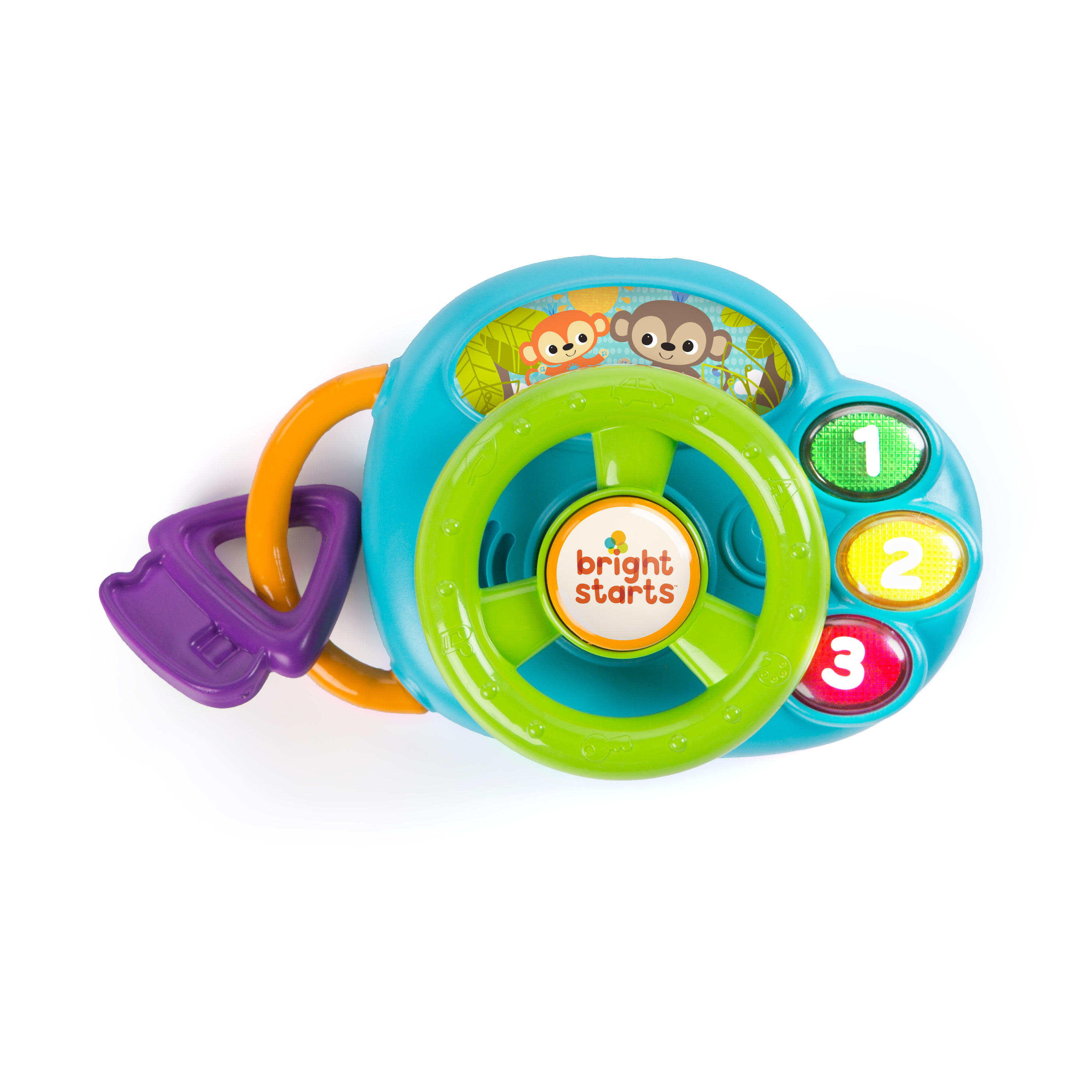 Bright Starts Lights & Laughs Driver Musical Toy with Lights, Ages 3