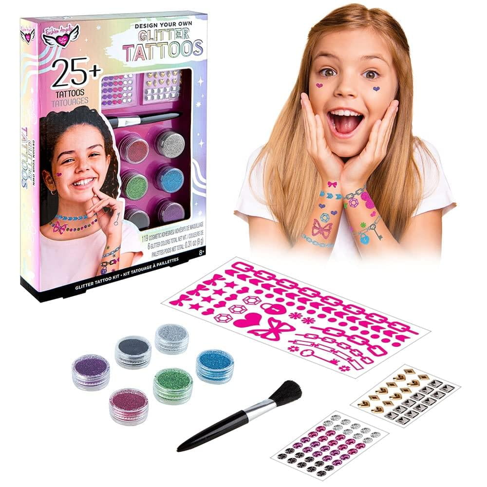 Fashion Angels Design Your Own Glitter Tattoos Kit 