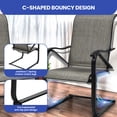 thumbnail image 5 of ModFusion Set of 2 C-Spring Motion Outdoor Patio Chairs with Breathable Fabric, 5 of 10