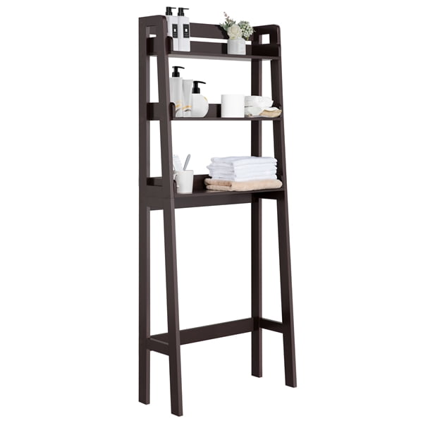 Wooden Bathroom Shelf 3Layer Over Toilet Bathroom Rack Organizer