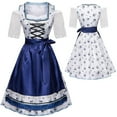 thumbnail image 1 of WILLBEST Robe Perlée pour Femmes Robe Traditionnelle 3 Pcs Tablier Blouse Midi Oktoberfest Déguisement Carnaval Bavarois, 1 of 7