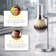 thumbnail image 4 of Kit The Shaving Co Brocha Afeitar Metal Con Base De Acero, 4 of 9