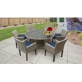 thumbnail image 6 of Oasis 60 Inch Outdoor Patio Dining Table with 6 Chairs w/ Arms, 6 of 14