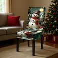 thumbnail image 6 of FeiFu Christmas Elastic Chair Covers Festive Holiday Chair Slipcovers Stretchable Fabric Cute Christmas Patterns Easy to Install Remove Wash Fits Dining Chairs, 6 of 6
