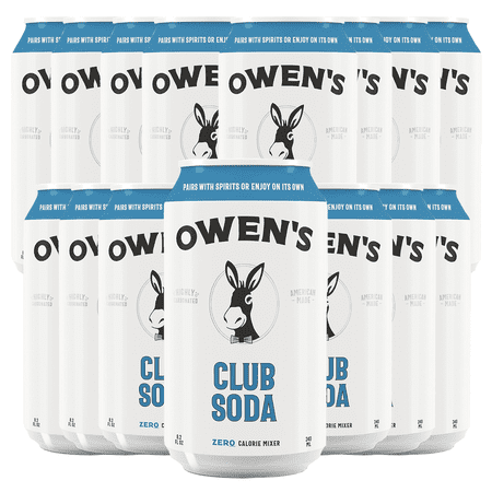 Owen’s Craft Mixers Club Soda HandA with Premium Ingredients Vegan & Gluten-Free Soda Mocktail and Cocktail Mixer