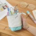 thumbnail image 2 of Solid Color Pull Down Pencil Case Creative Retractable Pencil Case Stationery Storage Bag Cute Pen Bags, 2 of 5