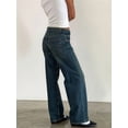 thumbnail image 6 of Women Baggy Jeans Mid-Low Waist Boyfriend Streetwear Vintage Jeans Wide Leg Denim Pants Water-Washed Blue XL, 6 of 9