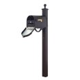 thumbnail image 3 of Special Lite Products SCB1015FNBR-SPK710-BLK-LB998 Berkshire Curbside Front Numbers, Locking Insert and Springfield Mailbox Post - Black, 3 of 5