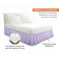 thumbnail image 2 of SGI Bedding 18 Inch Ruffled Bed Skirt | Microfiber Bed Skirt | Fade Resistant, Wrinkle Free, Anti-static, Decorative, Extra Storage Space, Clutter-Free |Twin, Lilac, 2 of 8