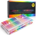 thumbnail image 6 of Artist-Grade Gel Pen Set, 100-Color Gel Pens for Adult Coloring, Scrapbooking, Doodling, and Comics, Fine Tip Markers for Detailed Art, Journaling, and Creative Projects (1 Pack), 6 of 9