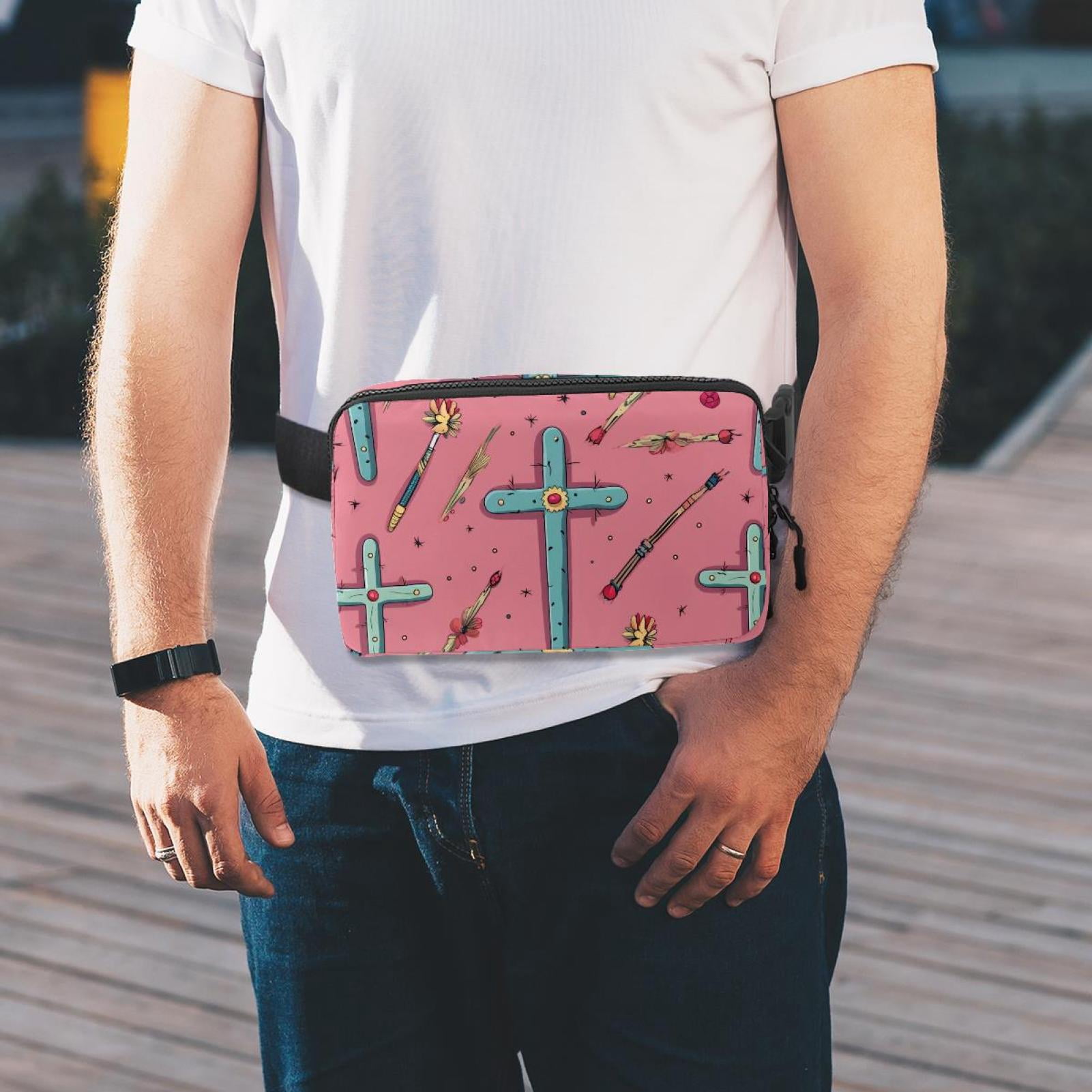 Easter Lightweight Adjustable Waist Pack Fanny Pack Crossbody Bag with Extension Strap Unisex