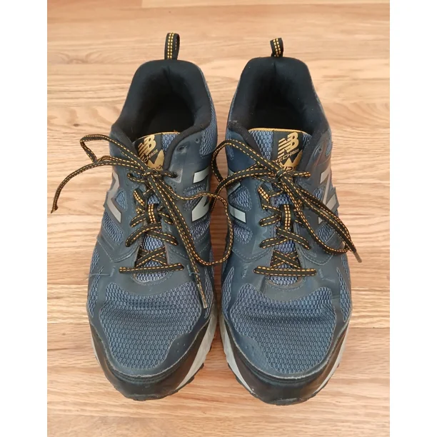New Balance 412 V3 MTE412H3 Blue Yellow Hiking Shoes Sneakers Men 10.5 4E READ