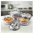 thumbnail image 6 of 4-Piece Insulated Casserole Food Warmer/Cooler Hot Pot Gift Set, 4000mL+5000mL+7500mL+10000mL, Stainless Steel, 6 of 9