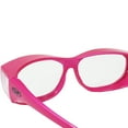 thumbnail image 5 of Escort Clear Lens Fit Over Glasses Safety Glasses ANSI Z87.1 Safety Rated Eyewear (Pink Frame Clear Lens), 5 of 7