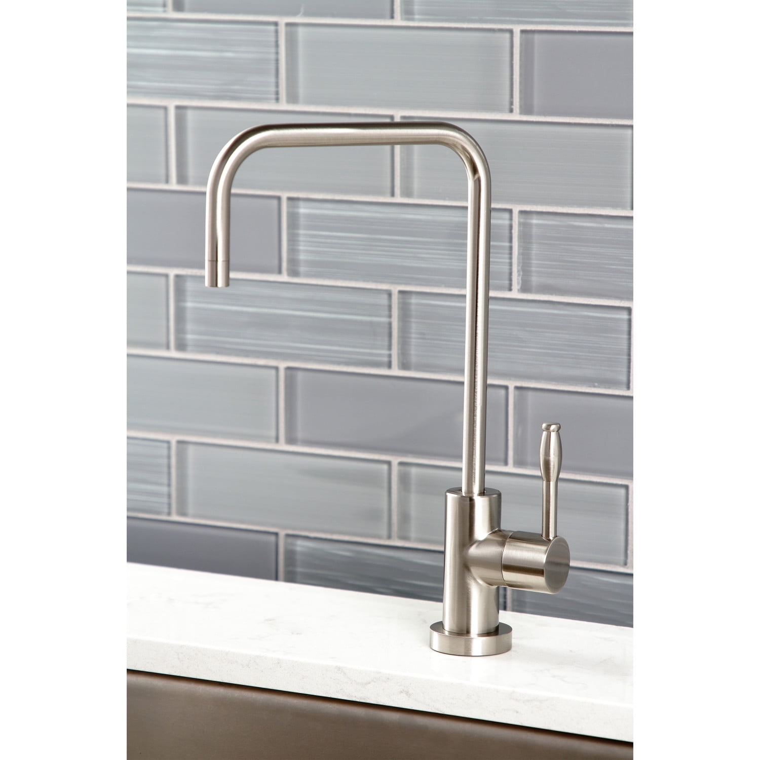 Kingston Brass KS6198NKL Nustudio Single-Handle Cold Water Filtration Faucet, Brushed Nickel