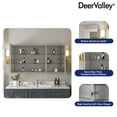 thumbnail image 6 of DV-1MC0149 48'' W x 26'' H Surface Mount Frameless 3 Door Medicine Cabinet and 2 Adjustable Shelves, 6 of 15