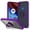 Purple, variant on For Motorola Moto E7 Power 2021 Impact Metal Ring Holder Stand Magnetic Car Mount Protective Hybrid Case Cover Green