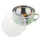 thumbnail image 1 of Cuenco de acero inoxidable de 900 ml con juego de s, taza de fideos instantáneos con tapa a prueba de , regalo Verde Soledad Tazón de fideos, 1 of 9