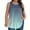 Mint Green, variant on Vivianyo HD Women's Plus Size Ombre Gradient Pleated Sleeveless Tank Top, Casual Loose Flowy Tunic Vest, Women's Black, Sizes L-5XL
