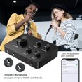 thumbnail image 3 of Rybozen Sistema mezclador de karaoke con micrófono inalámbrico, micrófono inalámbrico de mano dual para karaoke, Smart TV, PC, altavoz, amplificador, iglesia, boda - Compatible con HDMI, entrada/salid, 3 of 5