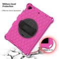 thumbnail image 2 of Allytech iPad 9.7-inch Case 6th 5th Generation, iPad Air 1 2 Case, Silicone Kids Friendly 360 Rotating Stand Shockproof Shoulder Strap Protection Case Cover for Apple iPad 9.7" 2018/2017, Rose/Black, 2 of 6