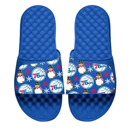 

Men s ISlide Royal Philadelphia 76ers Holiday Pattern Slide Sandals