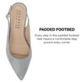 thumbnail image 6 of Journee Collection Womens Sylvia Wide Width Sling Back Covered Block Heel Pumps, 6 of 7
