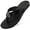 Black, variant on Ecetana Flip Flops for Men Beach Thong Sandals Casual Comfort Leather Slides Slippers