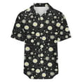 thumbnail image 5 of XFLWAM Womens Casual Short Sleeve Button Down Shirts Summer Cotton Solid Color Top Blouses with Pockets Black L, 5 of 5