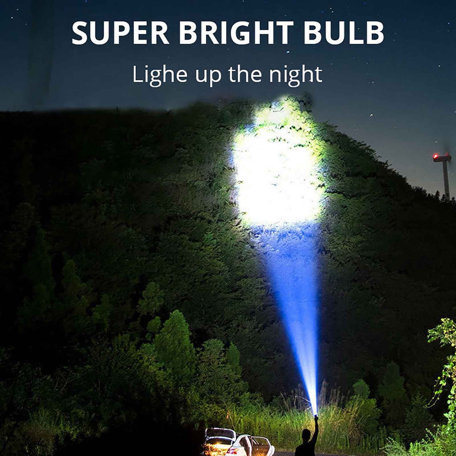 Yannianjz 3Pcs LED Flashlights Rechargeable, Super Bright 5 Modes Camping Flashlight, Mini Flashlight Table Lamp for Outdoor Lighting, Emergency, Hiking