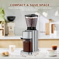 thumbnail image 4 of Conical Burr Coffee Grinder Electric, Espresso Coffee Bean Grinder for Home Use Adjustable 48 Grind Settings, 35s Precision Timer, Stainless Steel, A, 4 of 9