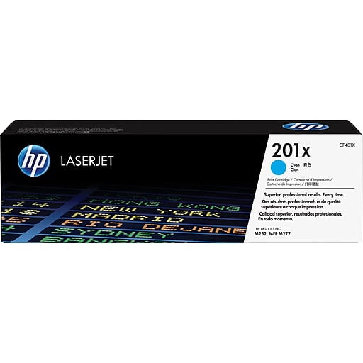 HP 201x (CF253-00906) イエロー　トナーカートリッジ HP® 201X 3-pack High Yield Cyan/Magenta/Yellow Original LaserJet