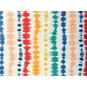 PEVA Vinyl Flannel Backed Tablecloth Multicolor Tie Dye (52"x52" Square)