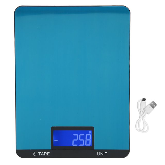 Báscula de cocina, báscula electrónica portátil impermeable recargable de alta precisión para alimentos