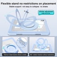 thumbnail image 5 of XYX Shockproof Tablet Case for iPad Pro 11 inch 2024 5th Gen(M4) with 360 Rotating Stand, Slim Lightweight with Pencil Holder, Blue, 5 of 5