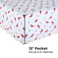 thumbnail image 3 of Videri Home Full Sheet Set - 4 Piece Bed Sheets, Wrinkle Free Fade Resistant Easy Care Printed Bedding Set, Durable Comfortable Home Use, Snow Birds, 3 of 6