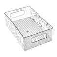 thumbnail image 2 of Glacier Pattern Storage Box with Handle | Plastic Bathroom & Desktop Cosmetic Organizer | Multi-Purpose Storage Basket with Non-Slip Base & Compartments, 2 of 6