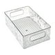 thumbnail image 2 of Contenedores Transparentes con Tapa, Caja de Almacenamiento para Baño, Organizador de Cosméticos con Asa y Diseño de Glaciar, Cesta de Plástico para Escritorio, Base Antideslizante, Organizador Multi, 2 of 6
