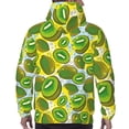 thumbnail image 7 of Kdxio Watercolor Kiwi Fruits Summer Print Mens Casual Hooded Collar Drawstring Hoodies Pullover Sweatshirts Casual Long Sleeve Shirts-Medium, 7 of 7