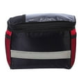 thumbnail image 1 of Bolsa de manillar de bicicleta Macarena Bolsa de almacenamiento frontal impermeable con cesta tira reflectante rojo, 1 of 8