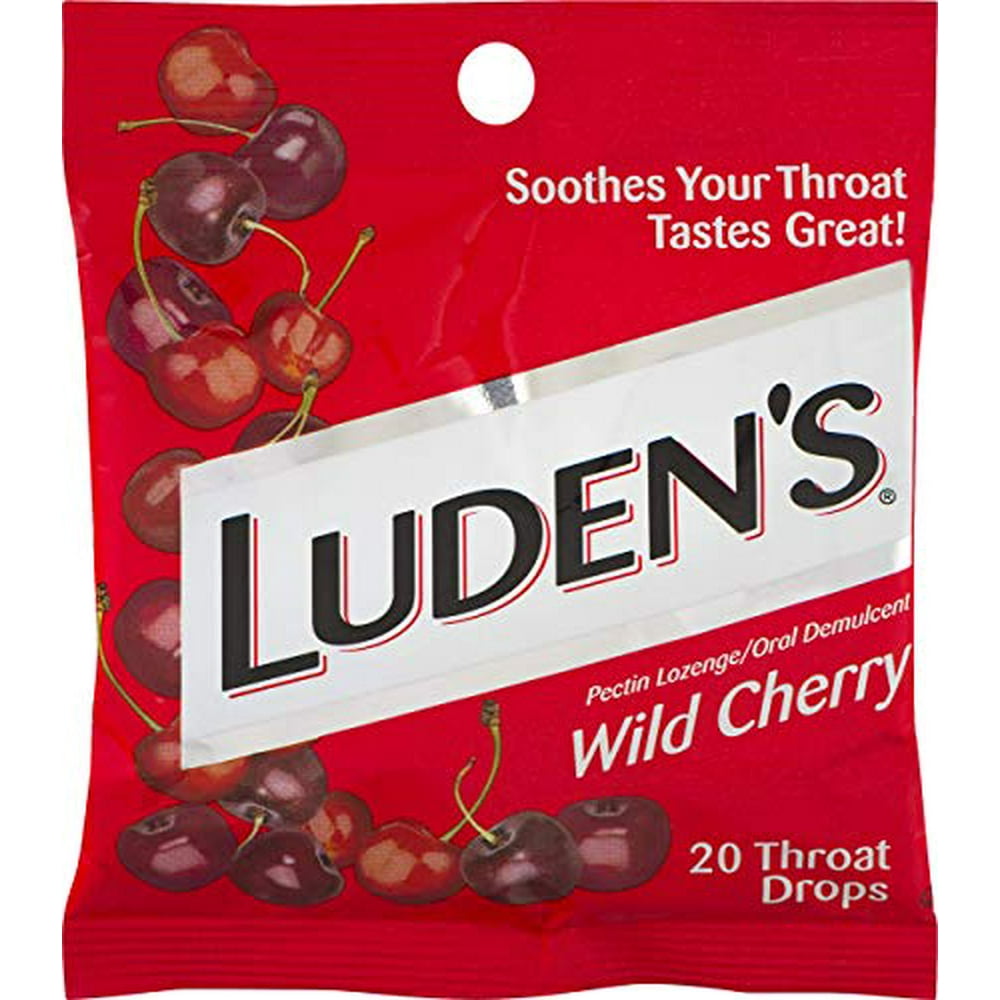 Luden's Cough Drops, Wild Cherry, 20 Drops