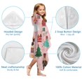 thumbnail image 7 of Pink Christmas Nutcracker Pattern Hooded Bath Towel，60"x35" for Ages 3 To 12 Kids, Quick Dry Lightweight Soft Microfiber Hood Beach Towel Cover Up for Kids, 7 of 7