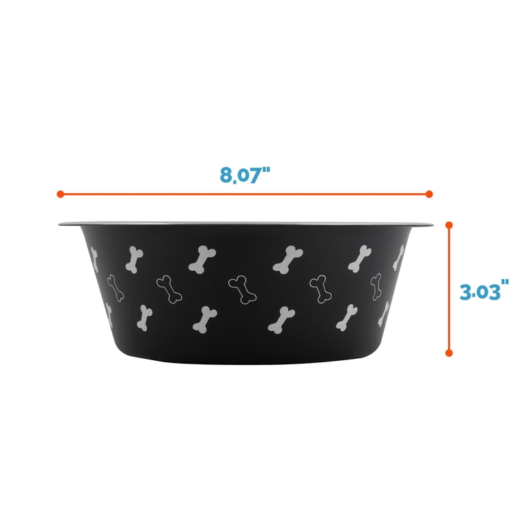 Vibrant Life Large Stainless Steel Dog Bowl, 48 oz photo 4