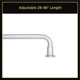 thumbnail image 3 of Lunar Complete Blackout Room Darkening Steel Wrap Rod, 28-48" Adjustable Length, 5/8" Dia., Silver, 3 of 8