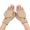60# Beige, variant on Winter Fingerless Convertible Warm Half Finger Mitten Gloves Flip Top, Knitted Clamshell Gloves for Women Beige