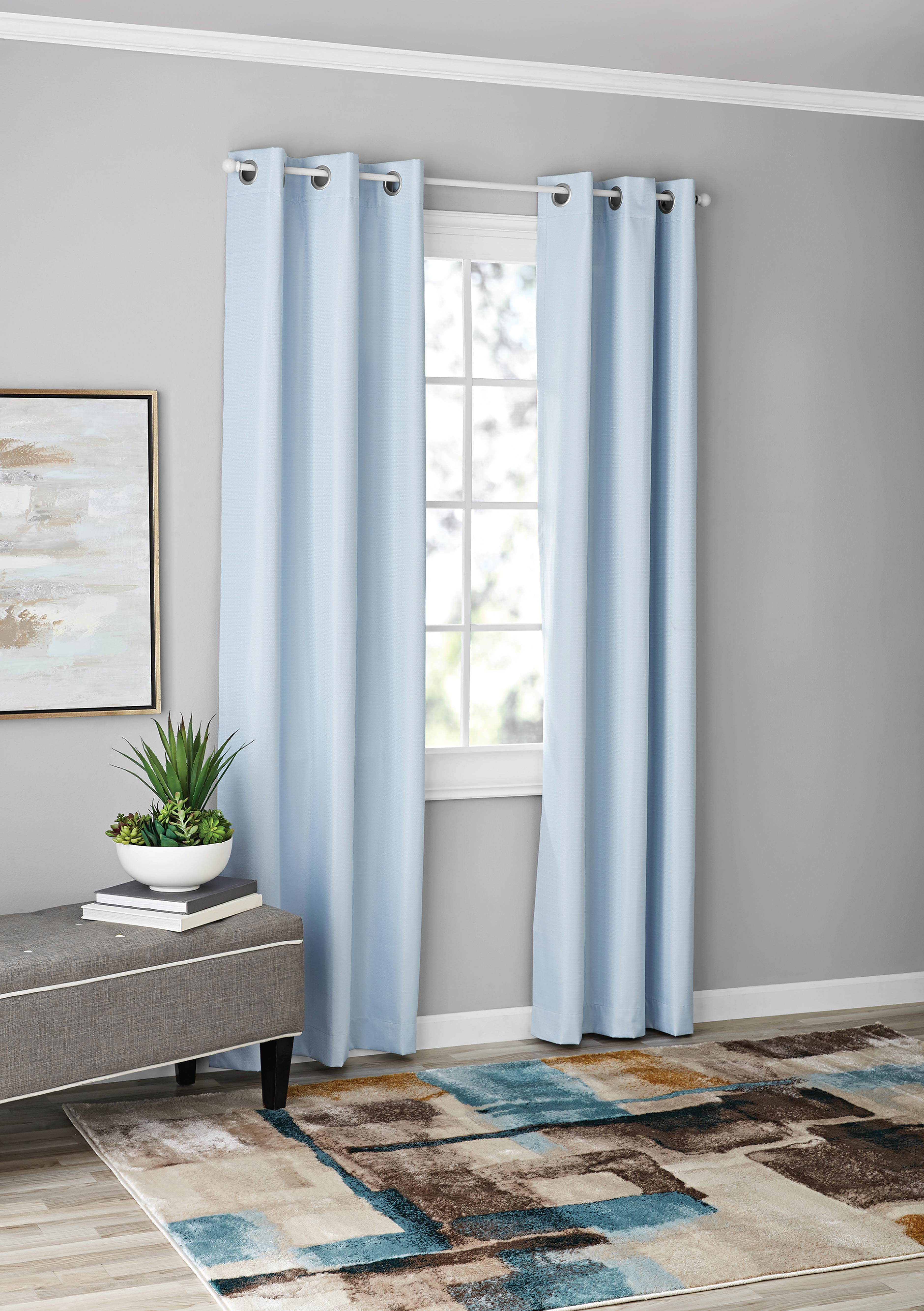 Light blue outlet blackout curtains